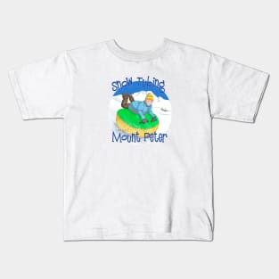 Kids Snow Tubing on Mount Peter, New York Kids T-Shirt